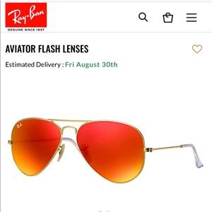 Red/orange ray-bans